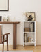 White Industrial Strength Bookshelf With Open Shelves