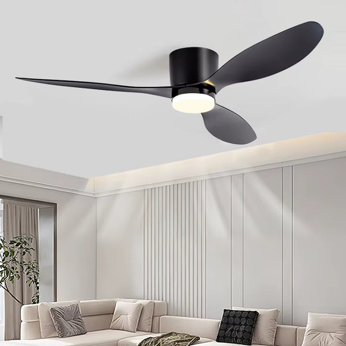 LED Light DC Motor Modern Ceiling Fan Kitchen Living Room Dining Room Household High Air Volume Remote Control Pendant Light