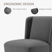 Dining Chairs with Casters No Assembly Upholstered Wingback Single Sofa Armless Deskchair for Bedroom Waiting Room Kitchen Diningroom