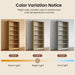 72" Tall Bookcase, 6-Tier Open Bookshelf with Adjustable Shelves, Wooden Floor Standing Display Storage Shelves for Living Room, Home Office, Study Room, Natural Wood