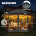 16x16 Pop Up Gazebo Weatherproof MosquitoNetting Shelter