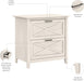 Bush Furniture Key West 2 Drawer Lateral File Cabinet in Linen White Oak | Document Storage for Home Office | Accent Chest with Drawers