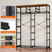 Tall Dressers for Bedroom with Drawer, Dressers for Bedroom, Fabric Dressers & Chests of Drawers for Living Room, Wooden Top, Sturdy Metal Frame, Rustic Brown, 11.8" D X 37" W X 52" H