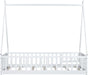 White Montessori Handcrafted SolidWood Floor Bed Door