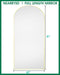 Arched Full Length Mirror81 X41 Full Body Floor Mirror Standing Hanging or Leaning Wall, Arch Wall Mirror with Stand Aluminum Alloy Frame for Bedroom Cloakroom Gold