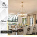 Gold Drum Chandelier 24.4 Inch CrystalLuxPremiumEdition