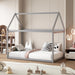 Grey Twin Montessori Playhouse Bedstead Slats Frame