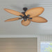 52Inch Palm Island IndoorOutdoor Ceiling Fan Bronze
