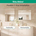 Bathroom Vanity Mirror Frameless with 1" Beveled Edge 24X36 In