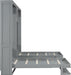Gray Pinewood Murphy Beds Twin SpaceSaving Storage