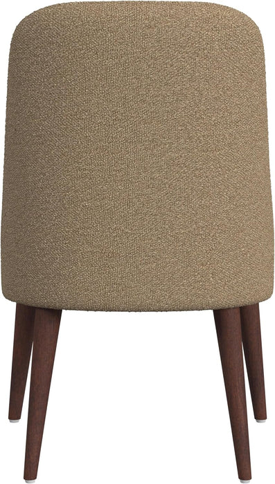 Home Decor | Upholstered Hemet Gayle Side Dining Chair | Decorative Home Furniture, Brown Boucle (Single Pack)