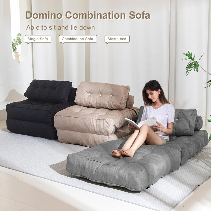 Portable Folding Couch Bed with Pillow