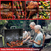Barrel Charcoal Grill with Offset Smoker, 714 Square Inches Cooking Area, Outdoor BBQ Grill with Front and Side Shelf, Perfect for Backyard, Patio Parties and Picnics