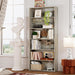 Bookshelves and Bookcases Floor Standing 6 Tier Display Storage Shelves 70In Tall Bookcase Home Decor Furniture for Home Office, Living Room, Bed Room