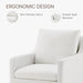 Upholstered Dining Chair with Casters Washable Cover Side Deskchair with Rollers for Diningroom Living Room,Set of 2,Cream