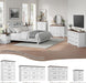 White 6 Drawers Dresser for Bedroom, 44" Tall Modern Dresser & Chest of Drawers with Brushed Metal Handle, Wood Closet Organizers and Storage Cabinet for Bedroom, Living Room