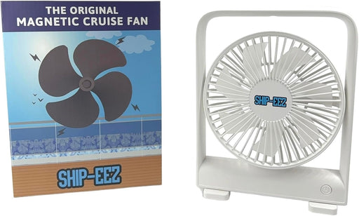 Ship-Eez Cruise Ship Approved Fan, Magnetically Hangs from Stateroom Ceilings and Walls, the Original Cruise Fan