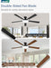 60 Inch Ceiling Fan with Lights and Remote, 30W 12" LED Panel Flush Mount Ceiling Fan, 6-Speed Quiet DC Motor Modern Low Profile Ceiling Fan with Reversible Blades for Living Room, Bedroom, Patio