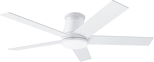 52" Ceiling Fan with Light, White,6 Speeds DC Reversible Motor,Timing, Dimmable for Bedroom, Kitchen, Patios