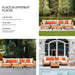 5 Piece Outdoor Patio Furniture Set Modular Outdoor Furniture Set Wicker Outdoor Sectional Sofa with Cushions Table Patio Set for Balcony Porch Deck Yard (Salmon&Orange Wicker, Sand Cushion)
