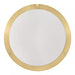 Flaxmere 14 In. Brushed Gold Dimmable Integrated LED Flush Mount Ceiling Light with Frosted White Glass Shade