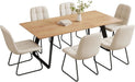 67" Expandable Dining Table Set with Chairs – Modern Rectangular Wooden Table, Space-Saving Multifunctional Furniture for Kitchen, Apartment, or Small Dining Room