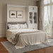 Queen Murphy Bed With IndustrialGlassCabinet White