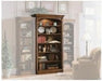 Set of 2 Contemporary Open Bookcases in Cherry Wood