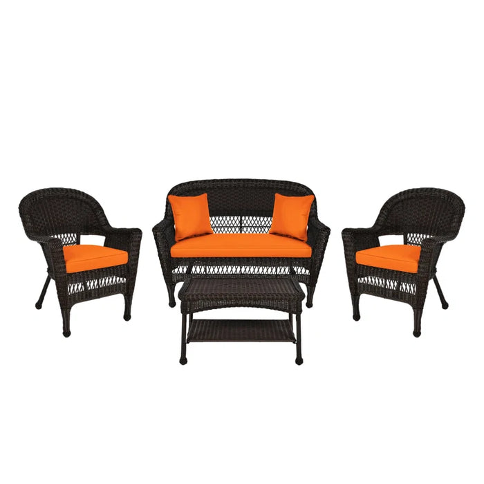 Cecilton 4 - Person Patio Conversation Sets with Cushions