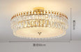 Modern Crystal LED Lights Chandelier for Living Room Decor Bedroom Ceiling Lamp Hanging Light Fixture Home Decoration Luxury