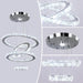 Crystal Ring Pendant Chandelier Cool White Lighting