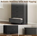 Tall 6-Drawer Dresser With Anti-Tipping Wood Storage