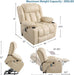 Power Lift Recliner with Massage, Heat, and USB