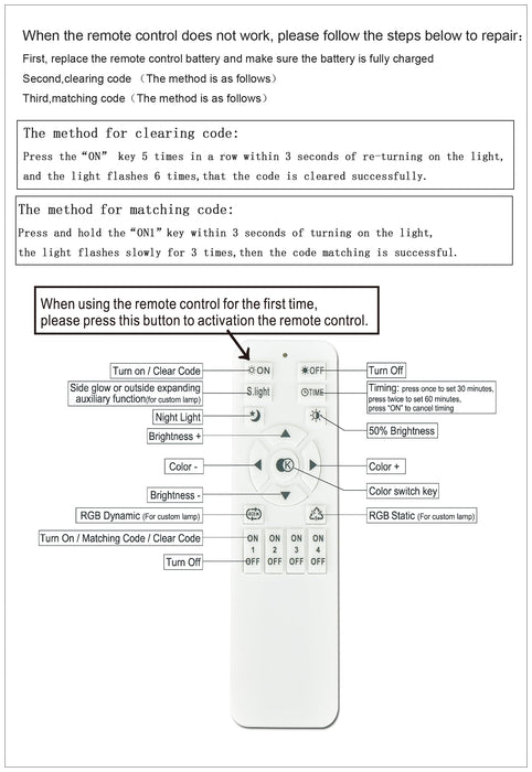 Modern White Ceiling Light, Dimmable LED Flush Mount Light, Remote Control Lamp for Living Room Dining Bedroom Kitchen