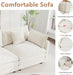 Beige Chenille 111.5 Inches Modular Sectional Sofa