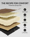Upholstered Faux Leather Dining Chairs Set of 4, Brown