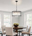 Black Modern Chandelier 23.6 Inch Dimmable Farmhouse