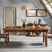 SixtyTwoInch Farmhouse Dining Table Wood Rectangular Modern