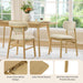 Extendable Dining Table FortySevenToFiftyNineInches Oak Veneer