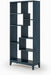Geometrix Bookcase 72" H / 100% Solid Wood/Deep Ocean Blue Finish