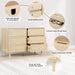 Natural Rattan 6-Drawer Dresser