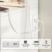White Vanity Desk with Mirror and Lights, Makeup Vanity with 10 LED Bulbs and 3 Color Modes, Dressing Table Set with Power Outlets, Storage Drawers and Chair for Bedroom