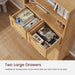 Bolten 49.4In Accent Rattan Cabinet,Storage Cabinet, Bathroom Storage Cabinet with 2 Drawer