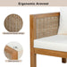 4 Piece Outdoor Conversation Set, Patio Sofa Set with Coffee Table