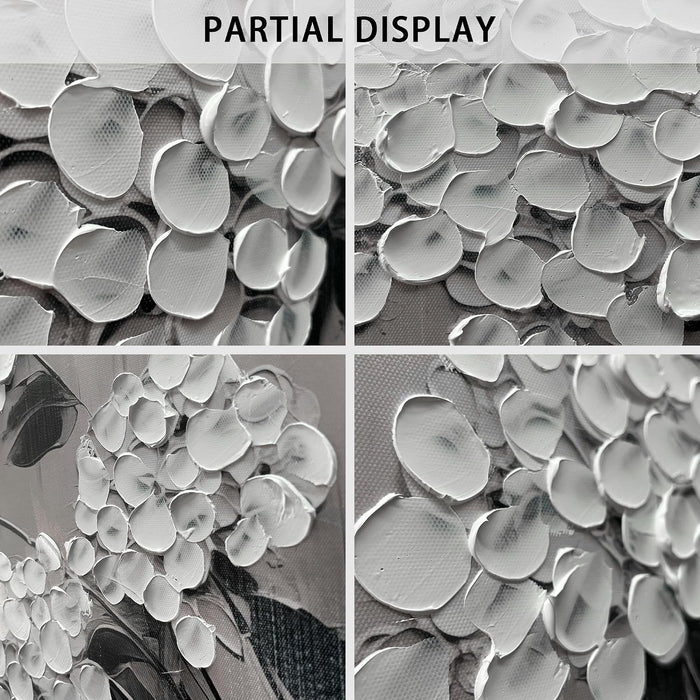 Flower Canvas Wall Art for Bedroom Women Black and White Painting | 20 X 40 Inch Girls Room Decor,Floral Painting Wall Decor,Office Decorations for Women,Living Room Wall Art