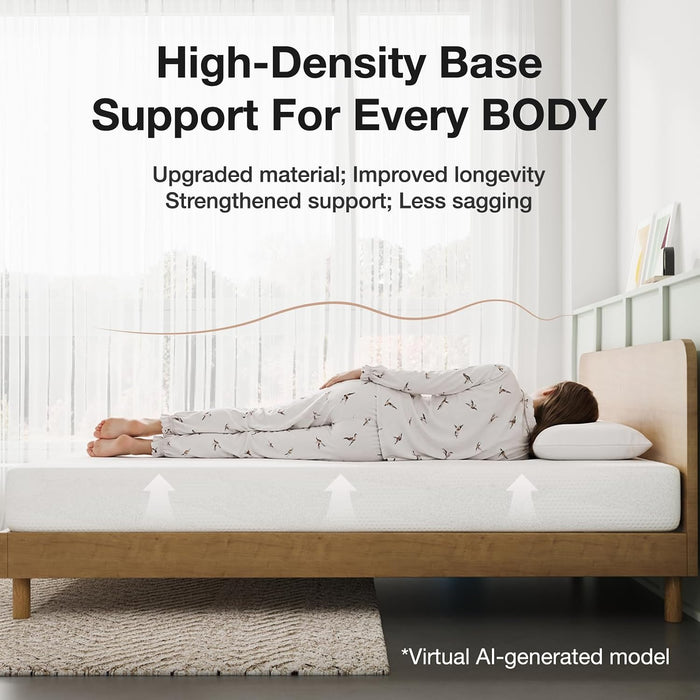 Twin Mattress, 6 Inch Twin Bed Mattress with Gel Memory Foam