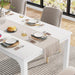 70.9 Inch Large Dining Table Rectangular Kitchen Furniture for 6 to 8 People, White