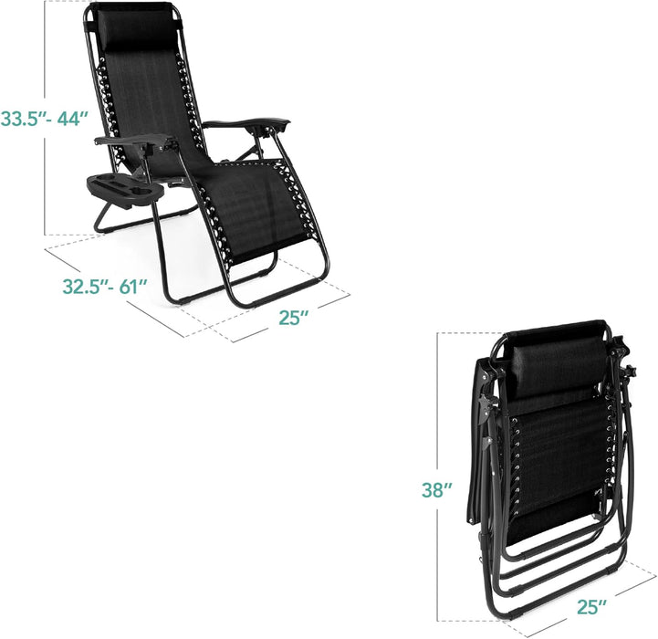 Zero Gravity Chair Recliner, Black