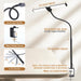 Led Desk Lamp Black AdjustableGooseneck DualHeadClipLamp