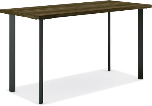 Coze Home Office Desks, Sturdy Table Computer Desk, 54", Walnut Top, Black Base